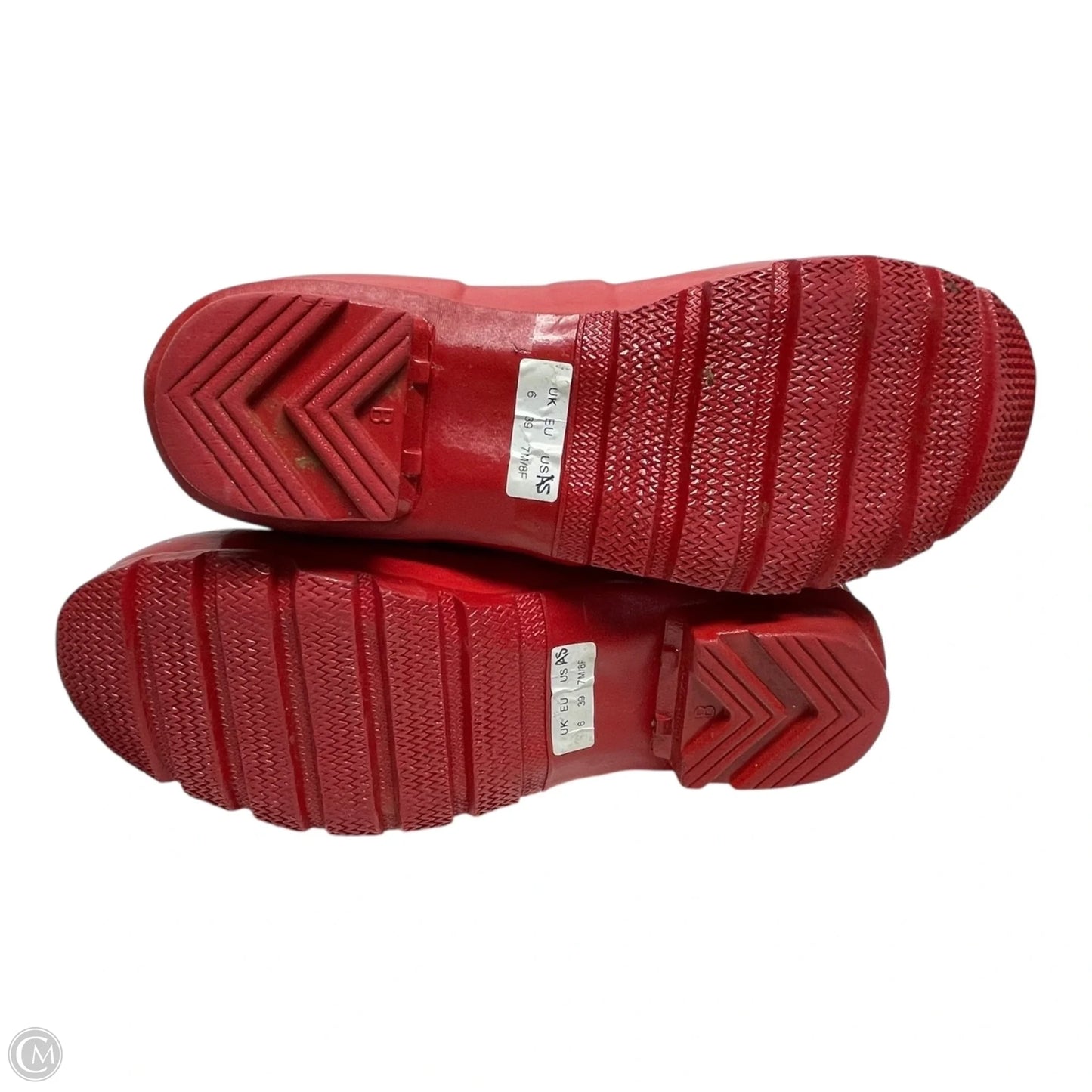 Boots Rain By Hunter In Red, Size: 7