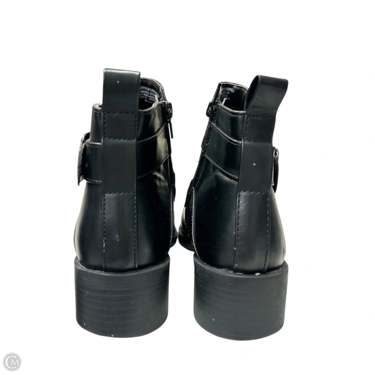 Boots Ankle Heels By Time And Tru In Black, Size: 8