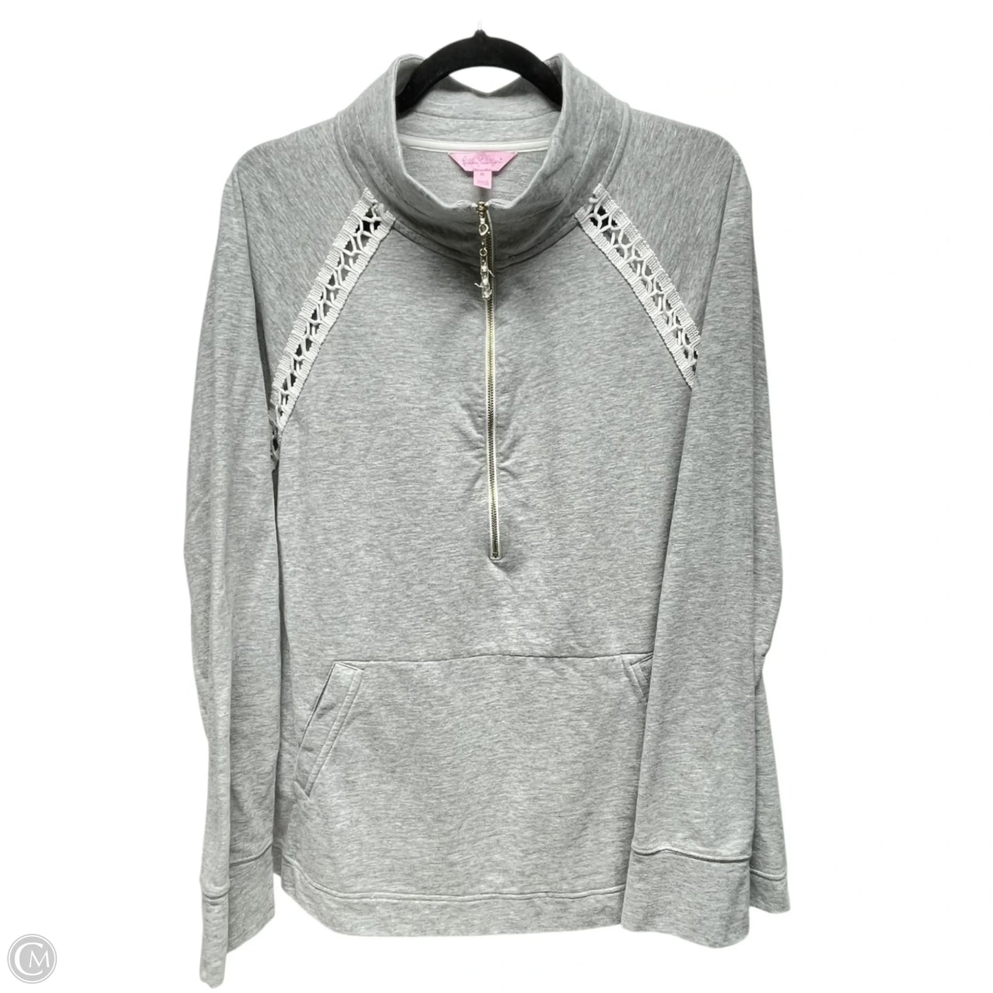 Sweatshirt Designer By Lilly Pulitzer In Grey, Size: Xl