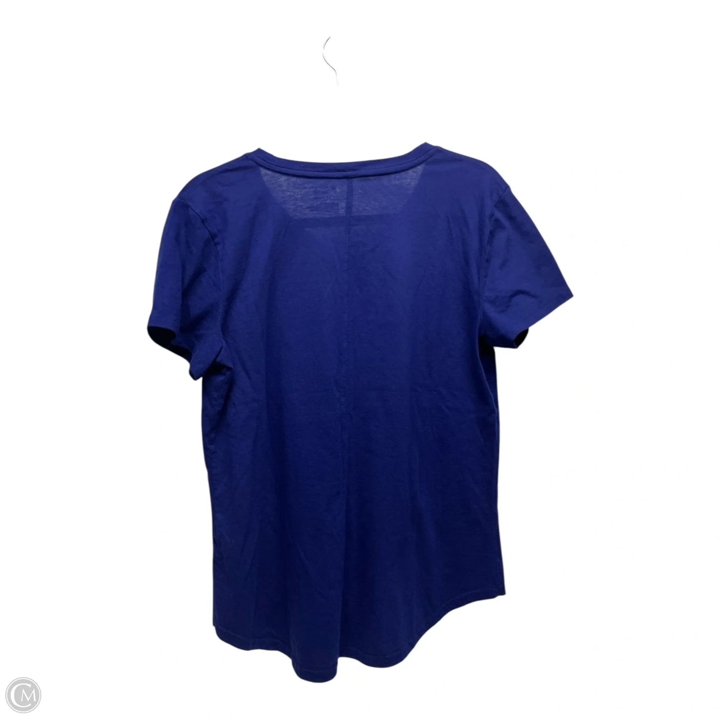 Athletic Top Short Sleeve By Tek Gear In Blue, Size: L