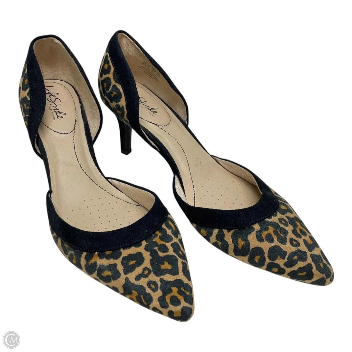 Shoes Heels Kitten By Life Stride In Animal Print, Size: 9.5