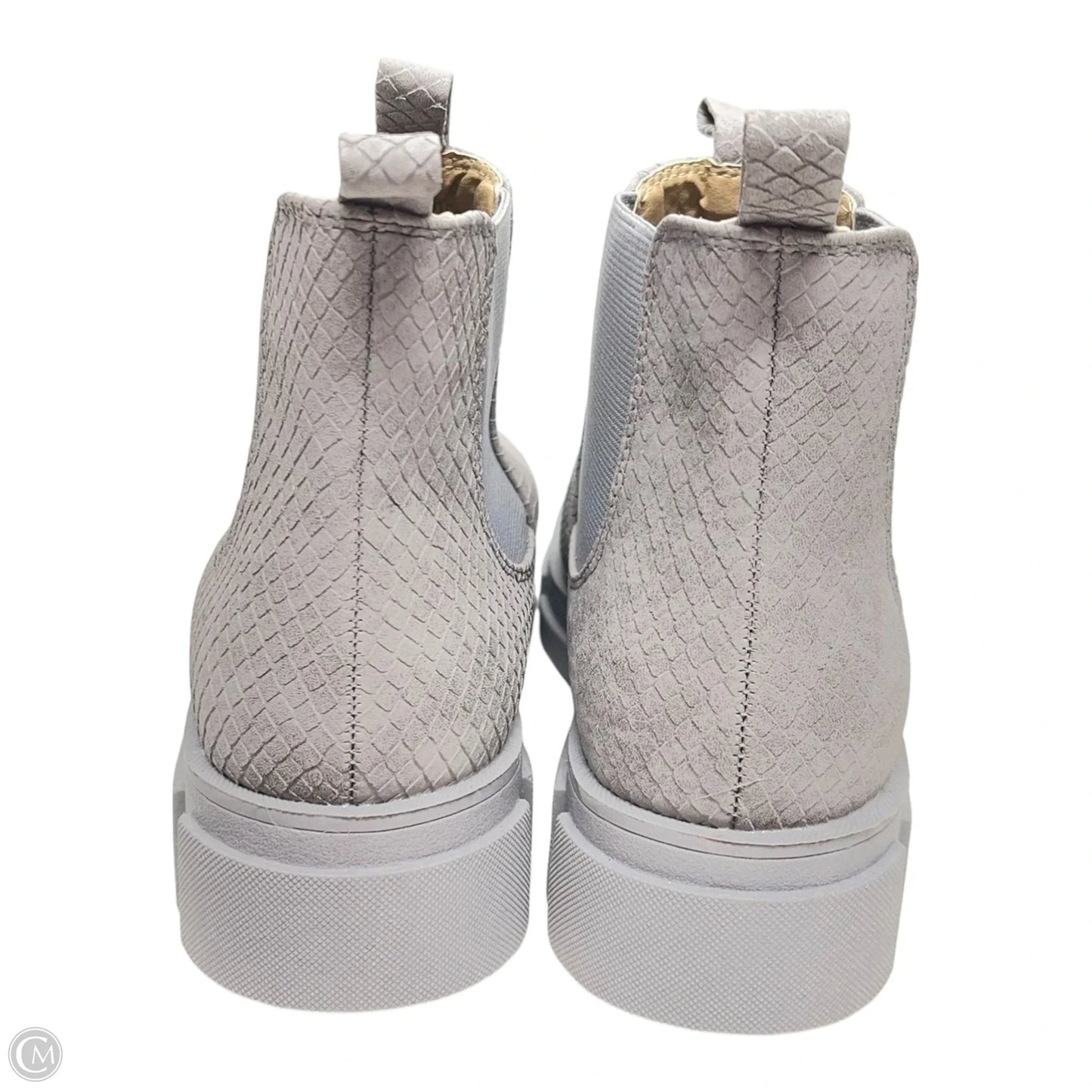 Boots Ankle Heels By Shu Shop In Grey, Size: 6.5