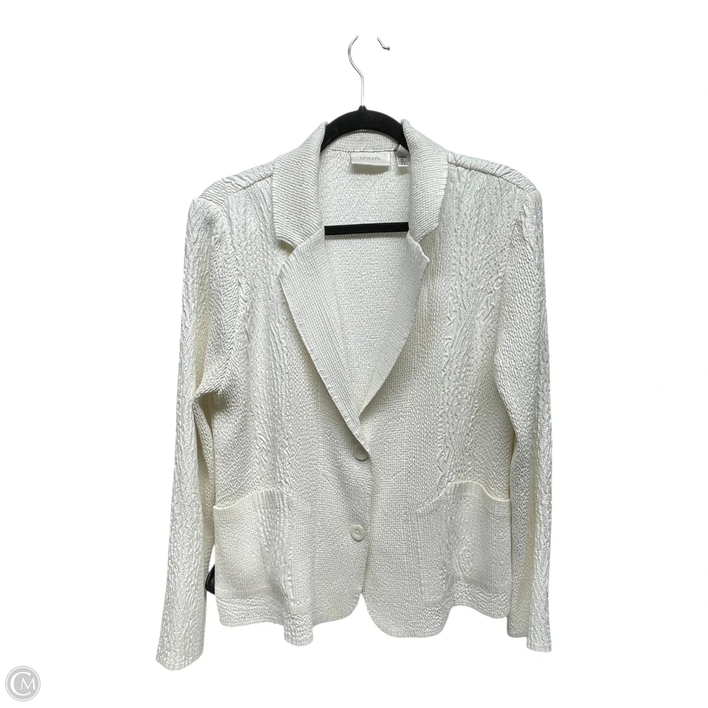 Blazer By Chicos In Cream, Size: Xl
