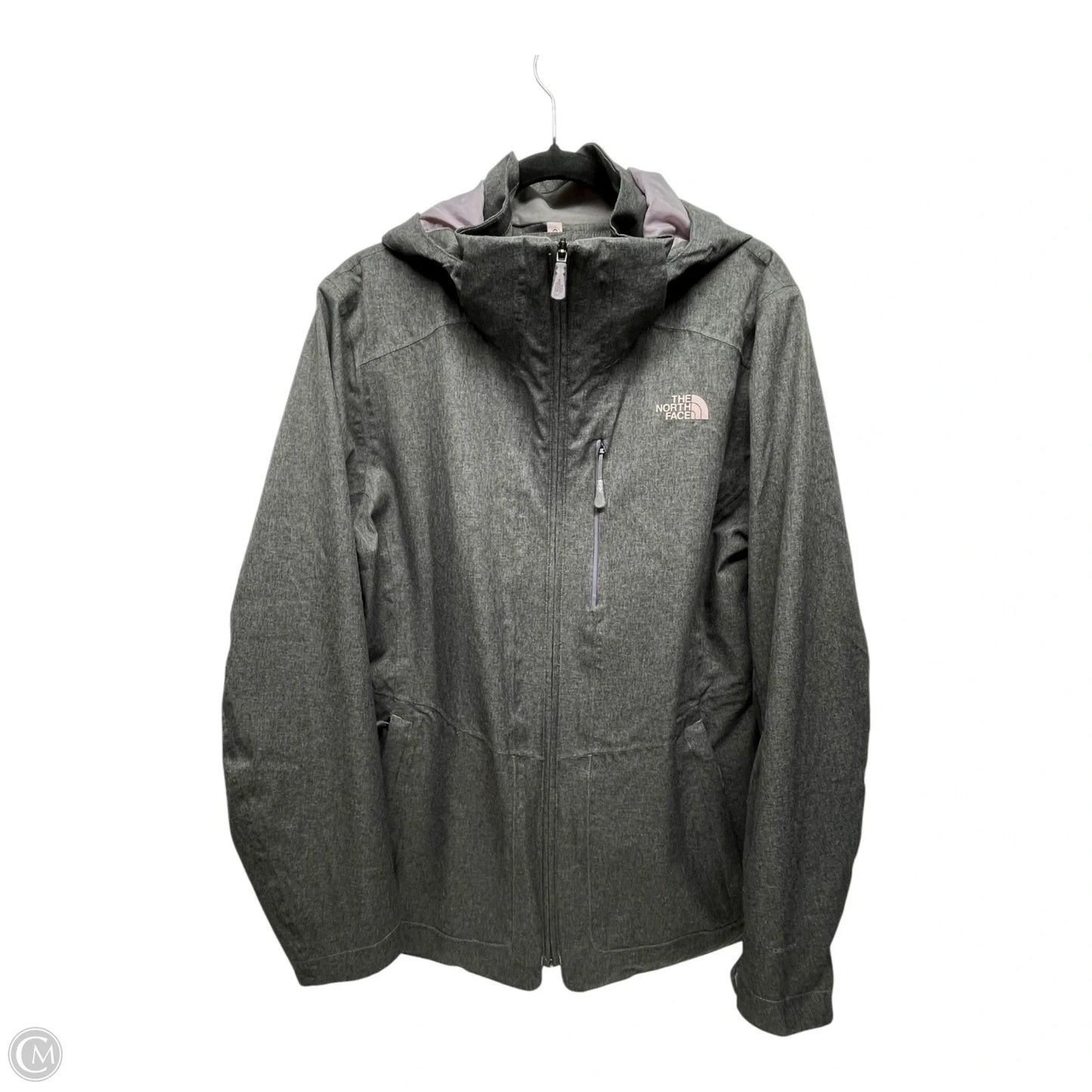 Coat Puffer & Quilted By The North Face In Grey & Pink, Size: Xl