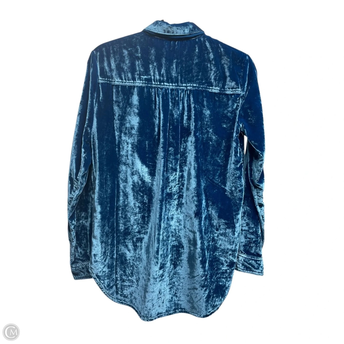 Top Long Sleeve By Anthropologie In Blue, Size: Xs