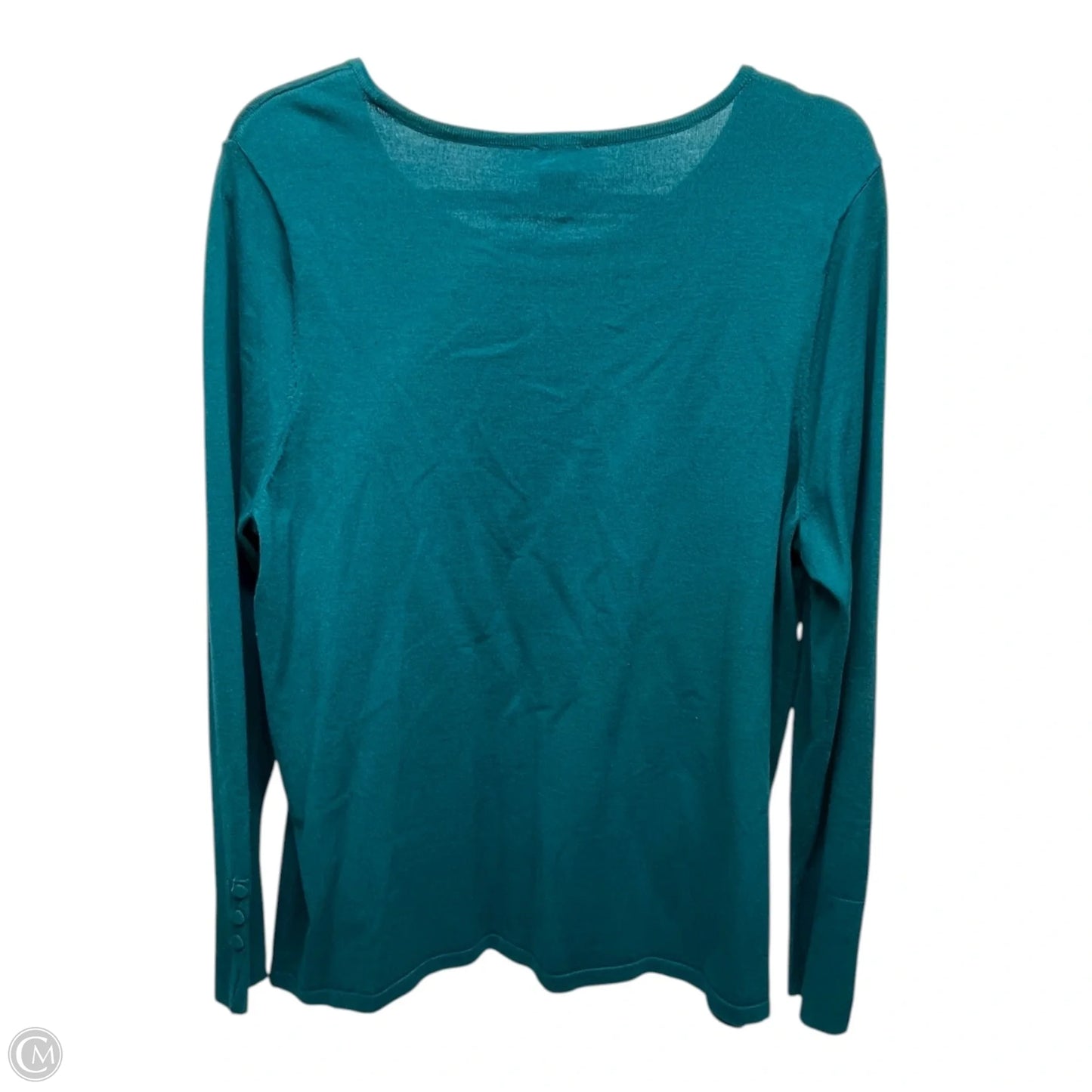 Sweater By Chicos In Green, Size: L