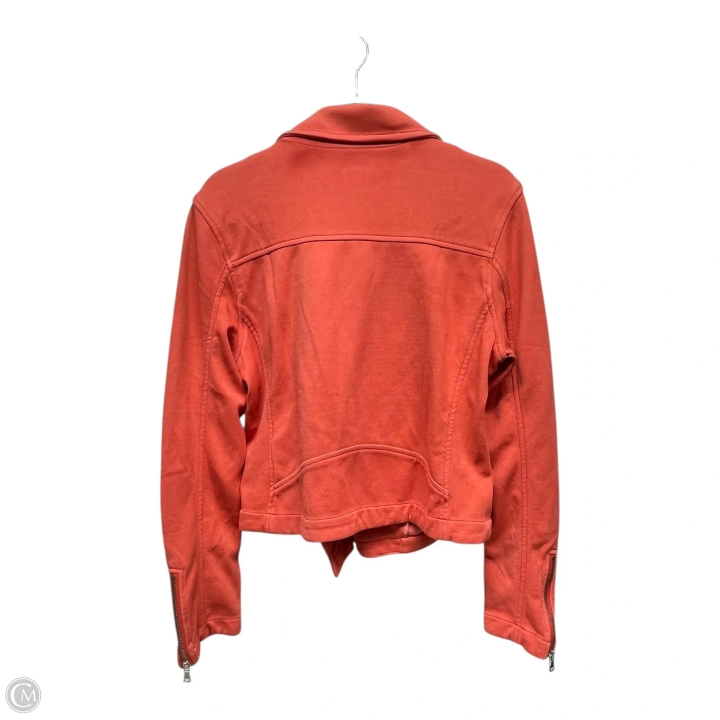 Jacket Moto By Anthropologie In Orange, Size: M
