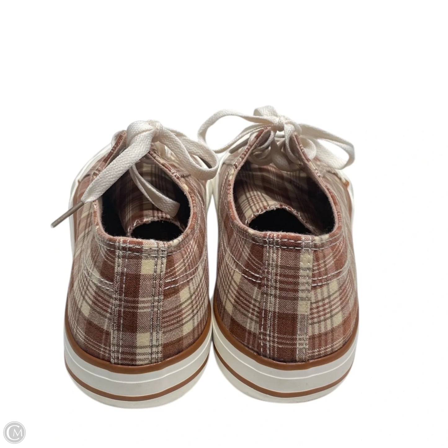 Shoes Flats By Arizona In Plaid Pattern, Size: 7.5
