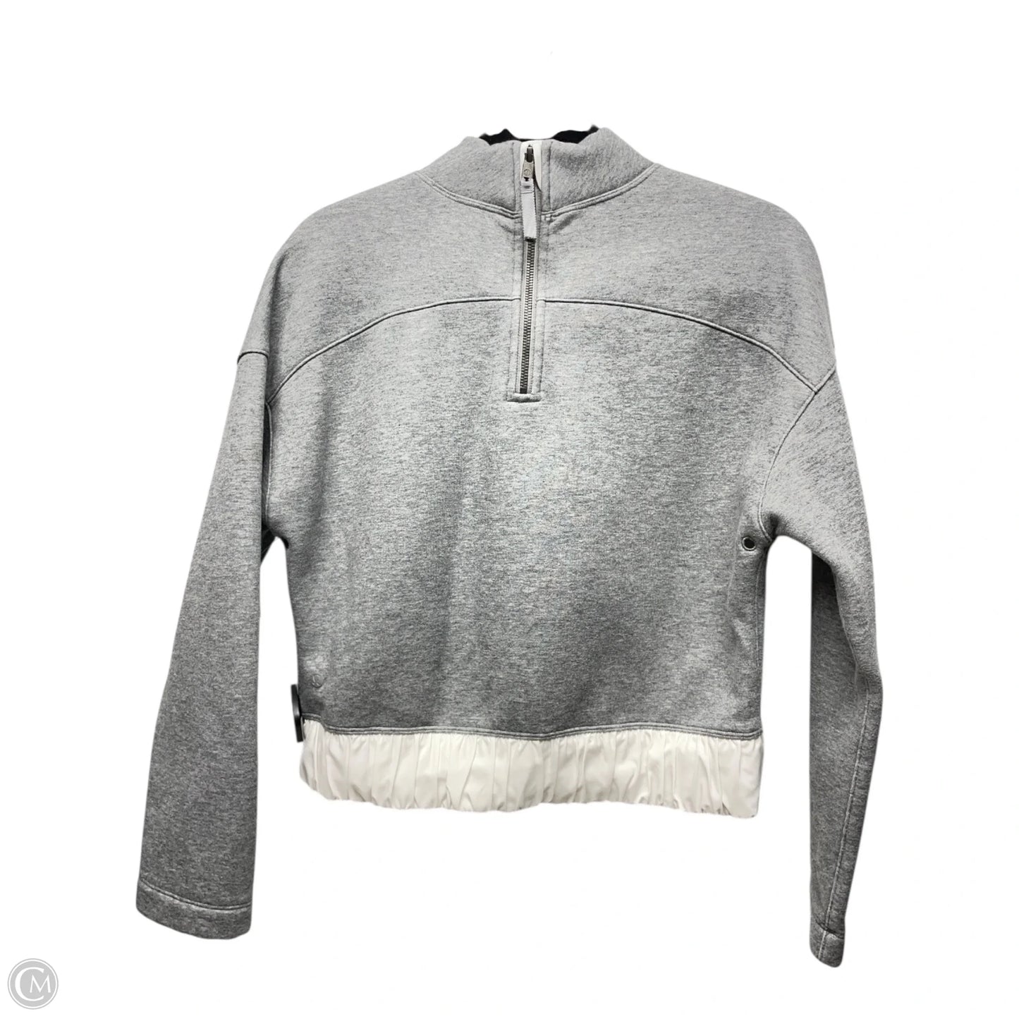 Athletic Jacket By Lululemon In Grey, Size: 8