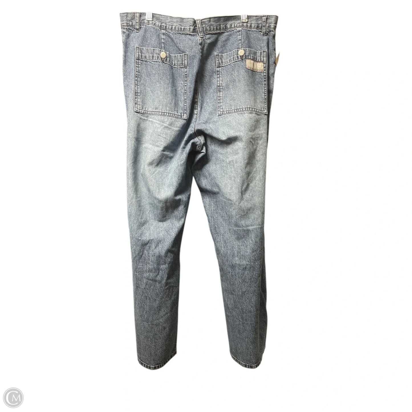 Jeans Wide Leg By Calvin Klein In Blue Denim, Size: 16