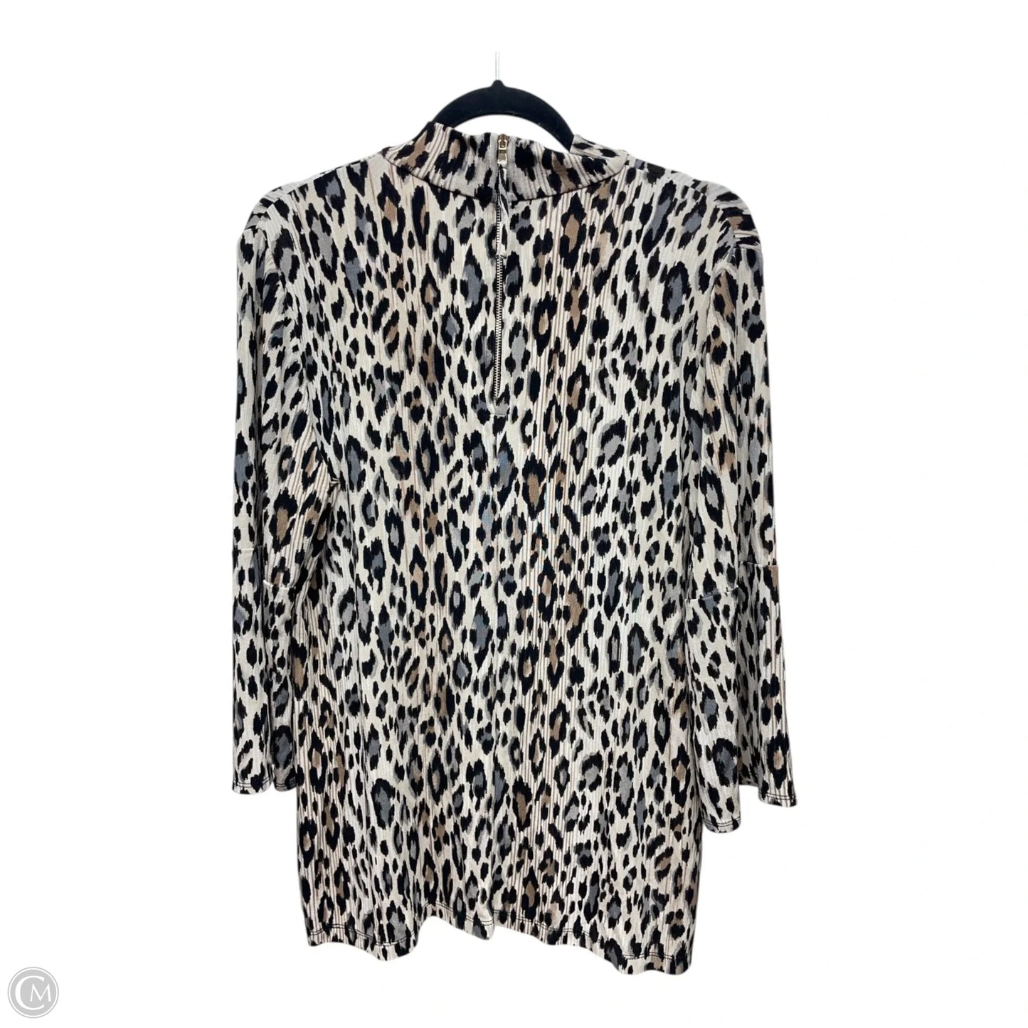 Blouse 3/4 Sleeve By Chicos In Animal Print, Size: M