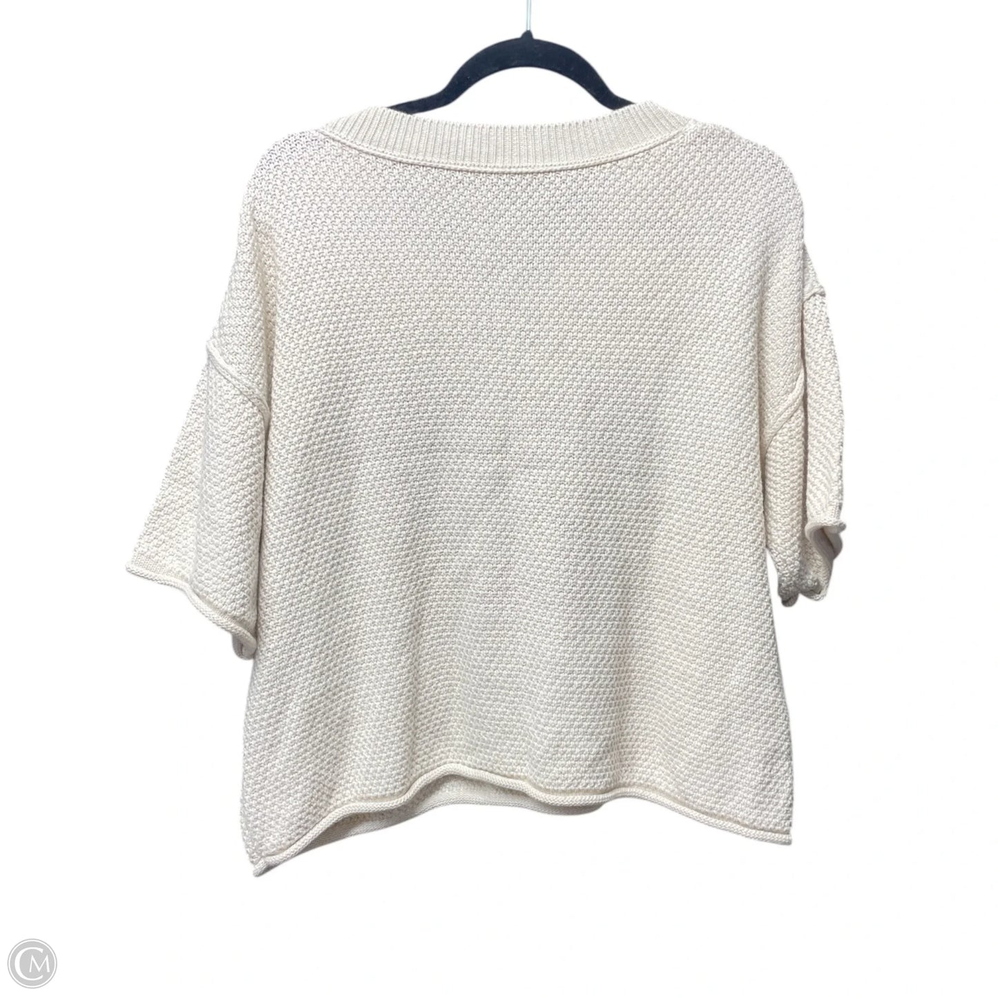 Sweater Short Sleeve By Clothes Mentor In Beige, Size: S