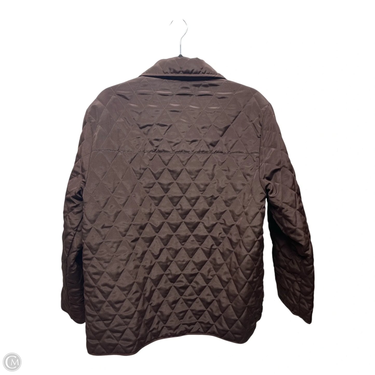 Jacket Puffer & Quilted By JORDAN BLUE LABEL In Brown, Size: L