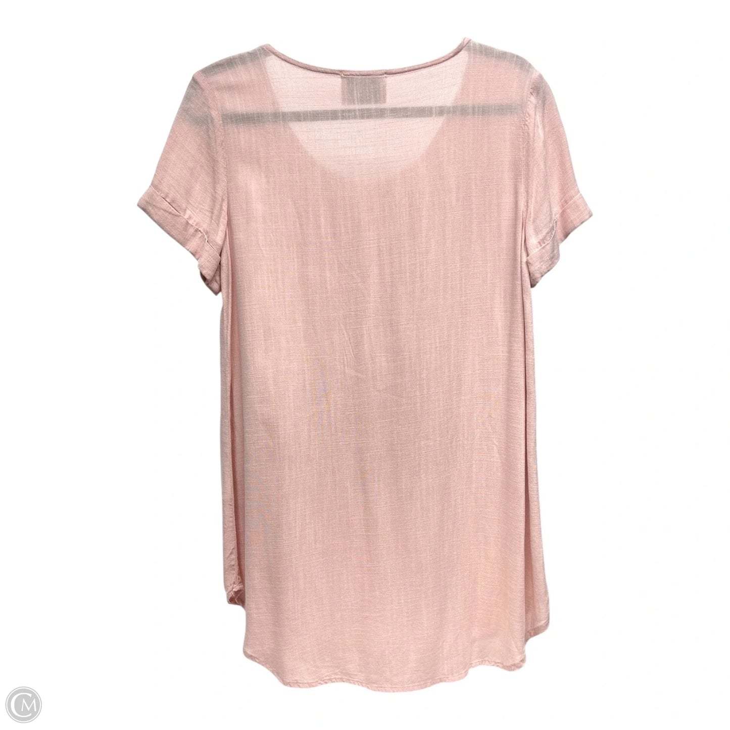 Top Short Sleeve Basic By DEJAVU - n Pink, Size: S