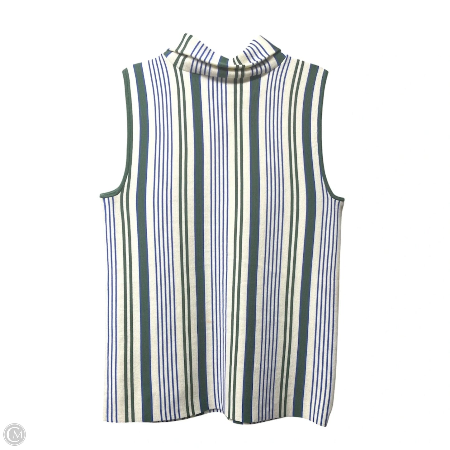 Top Sleeveless Designer By Tory Burch In Striped Pattern, Size: S