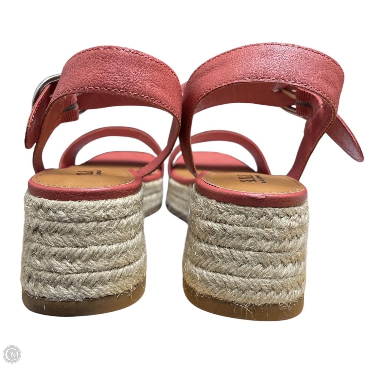 Sandals Heels Wedge By Ana In Red, Size: 8