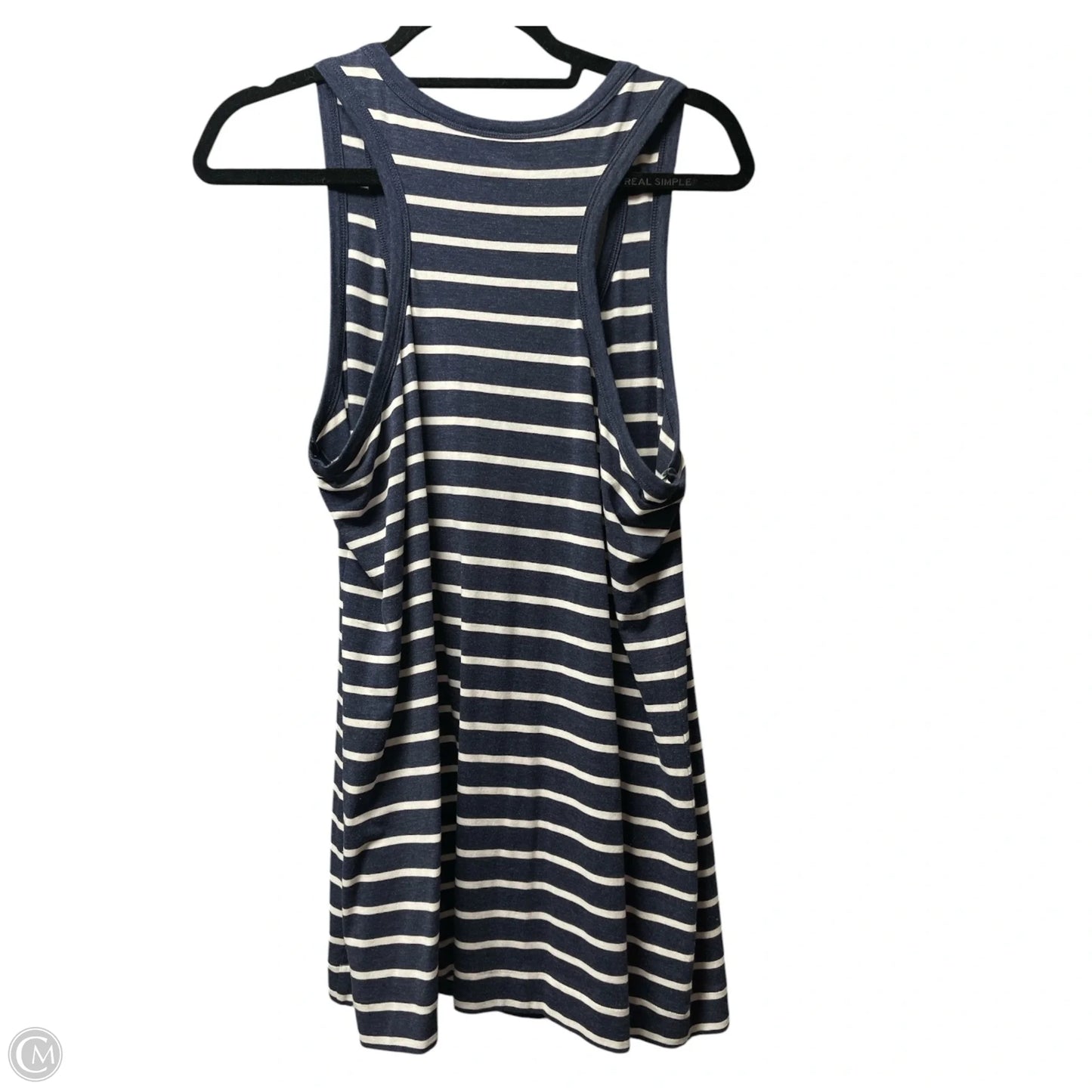 Top Sleeveless By Cabi In Striped Pattern, Size: Xl