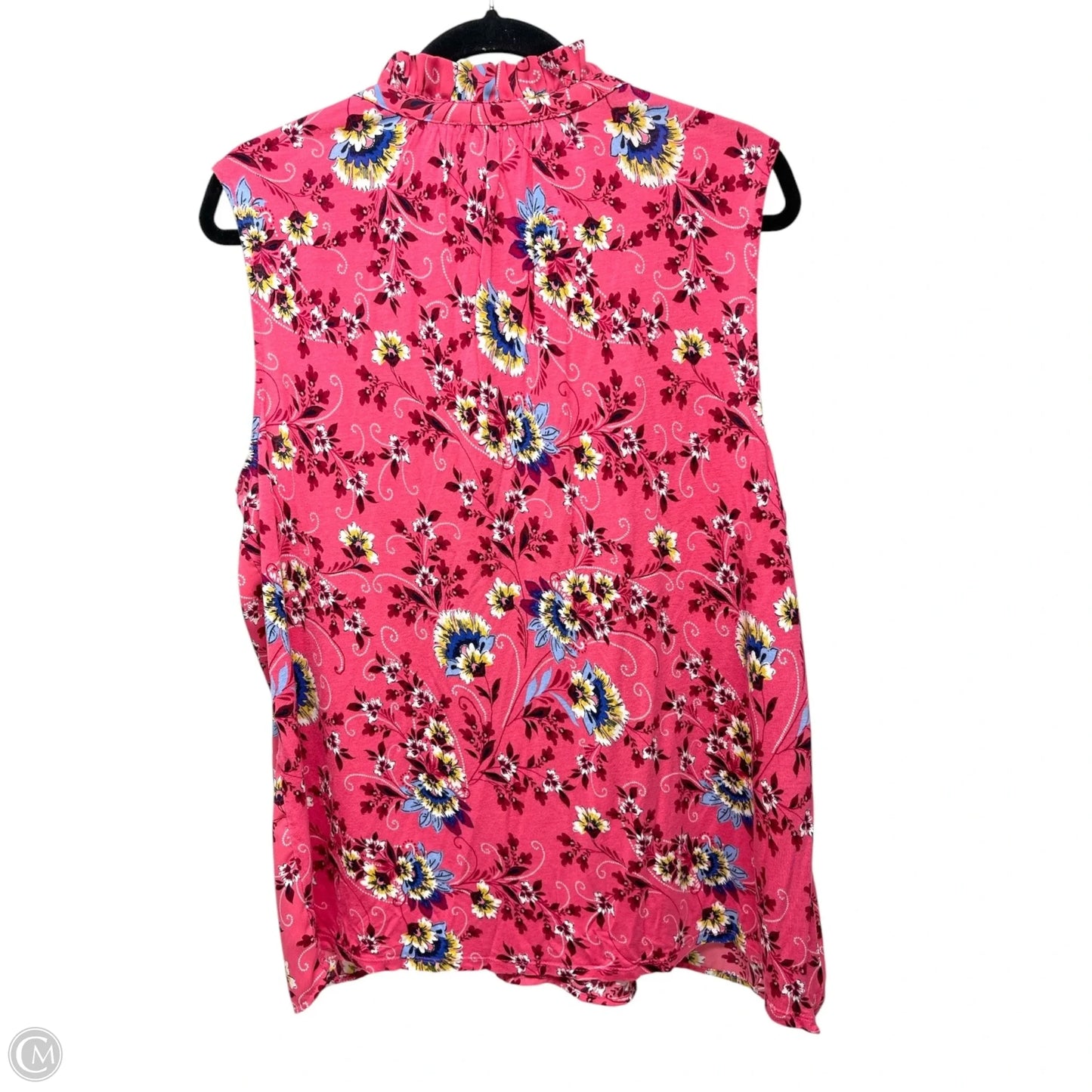 Top Sleeveless By Loft In Pink, Size: Xl