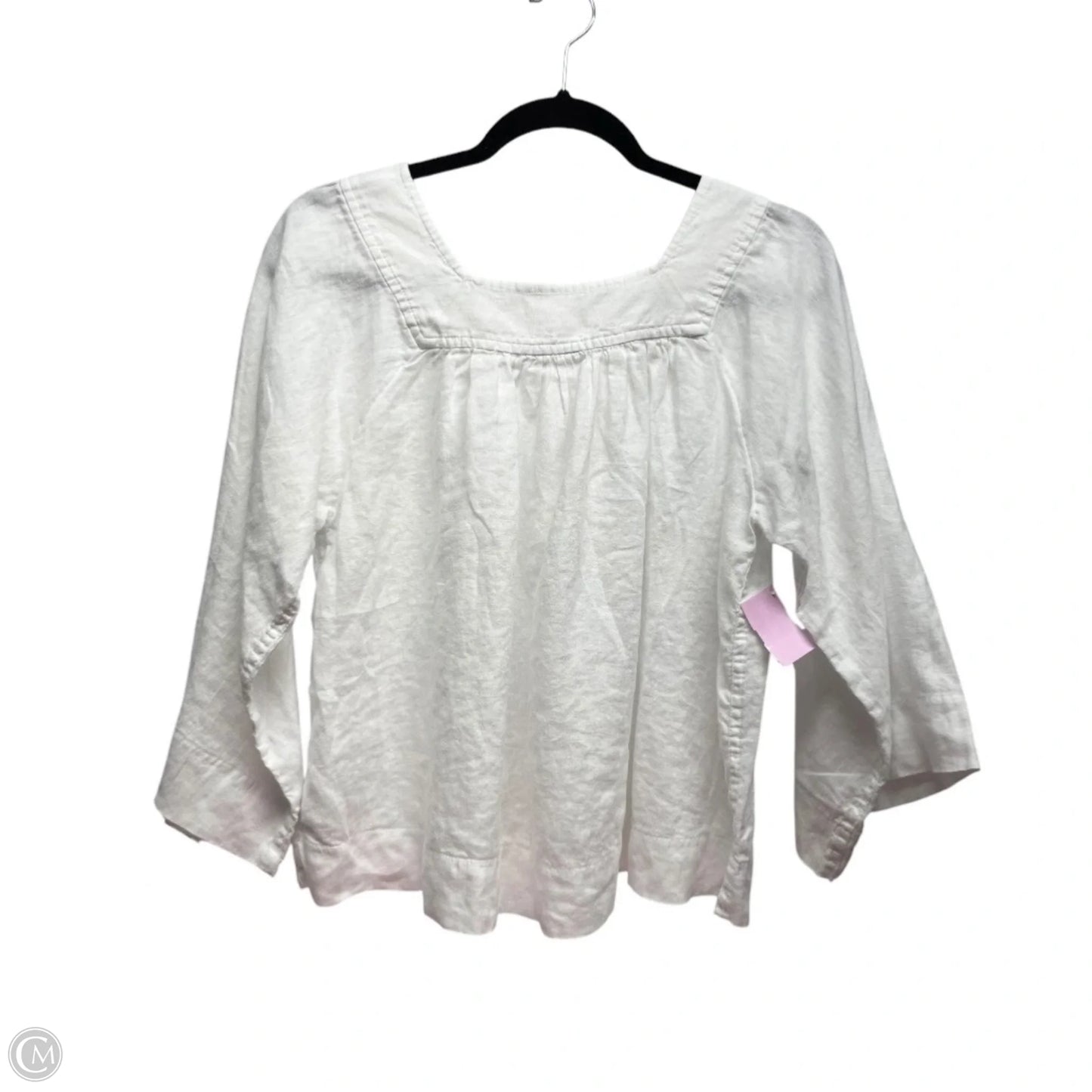Top 3/4 Sleeve By Gap In White, Size: Xs