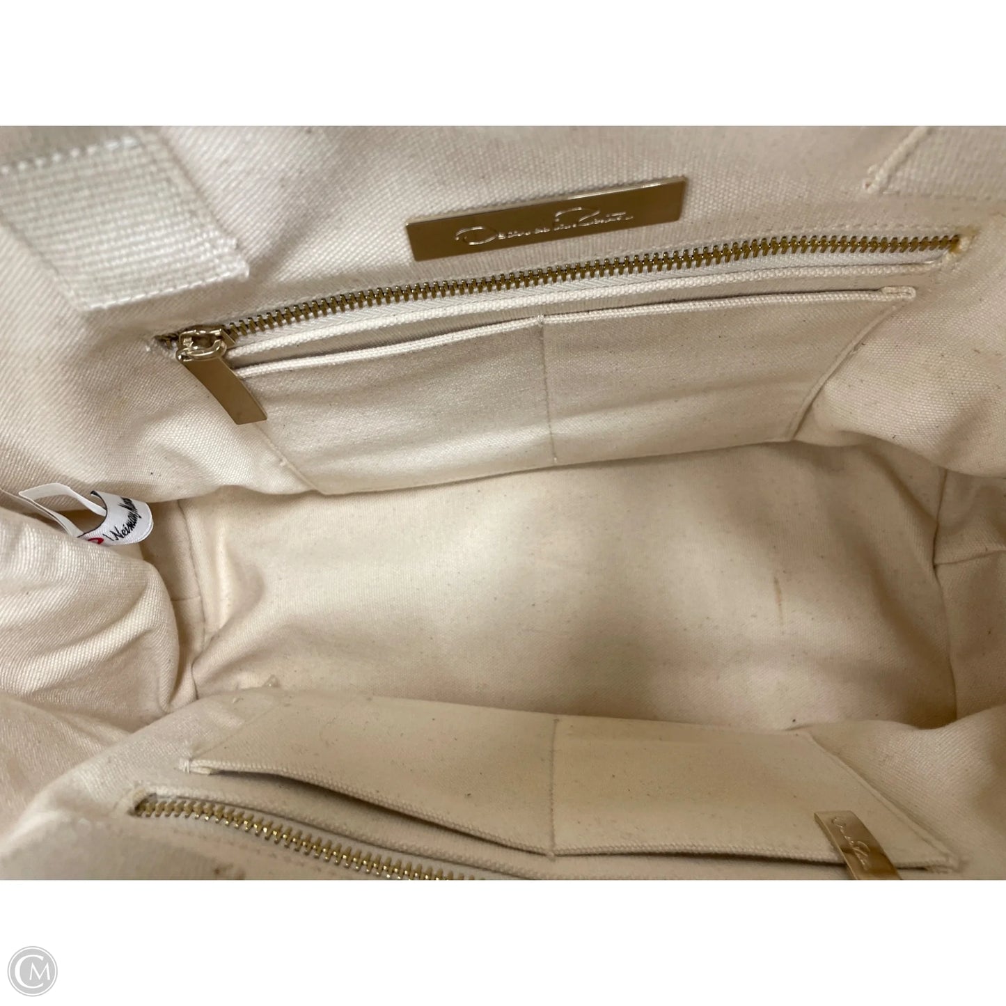 Tote Luxury Designer By Oscar De La Renta, Size: Medium