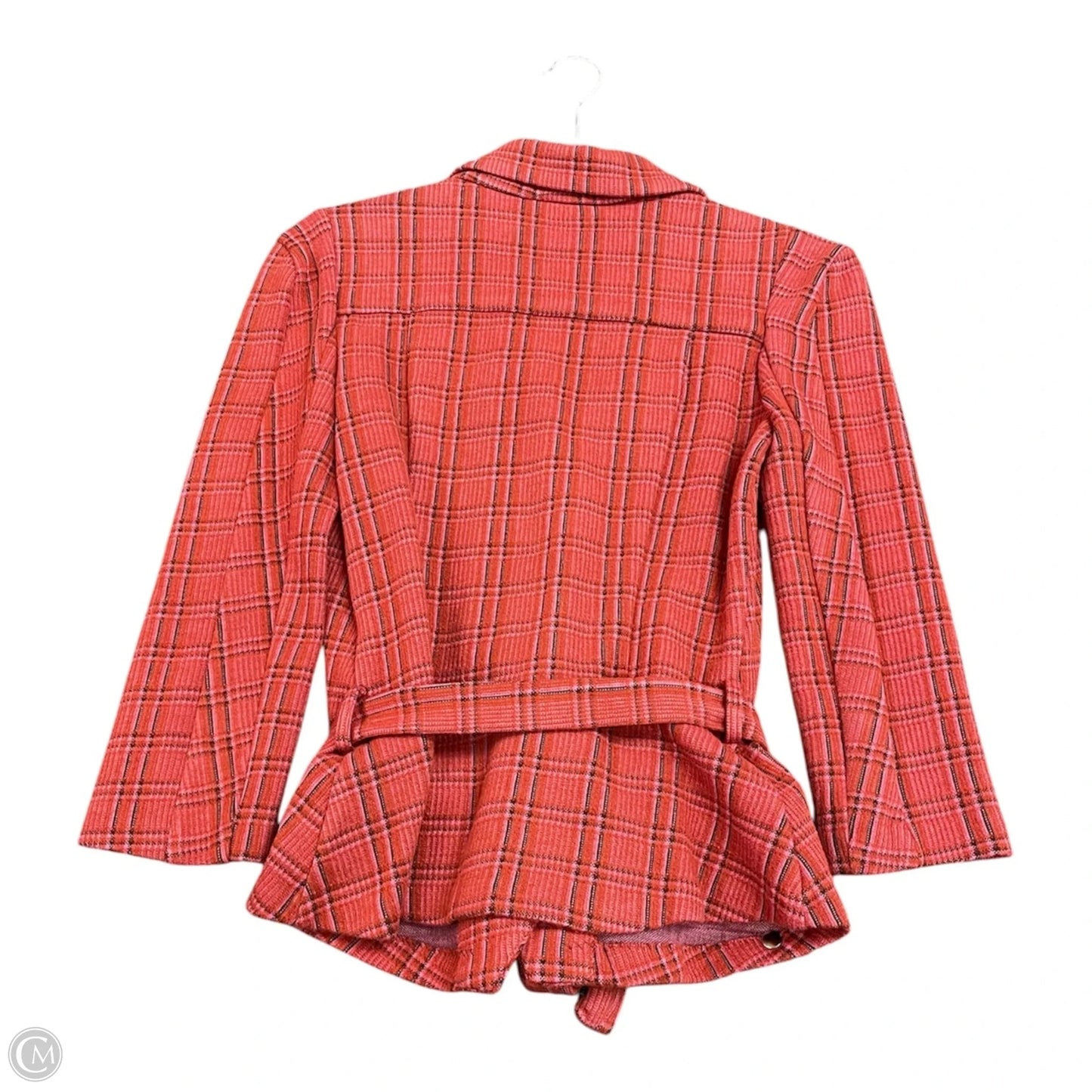 Blazer Designer By Diane Von Furstenberg In Pink & Red, Size: 2