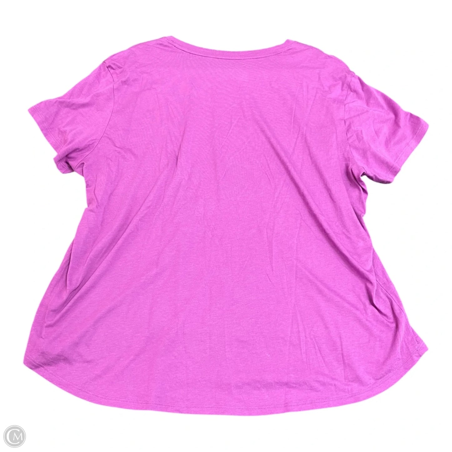 Athletic Top Short Sleeve By Reebok In Purple, Size: 3x
