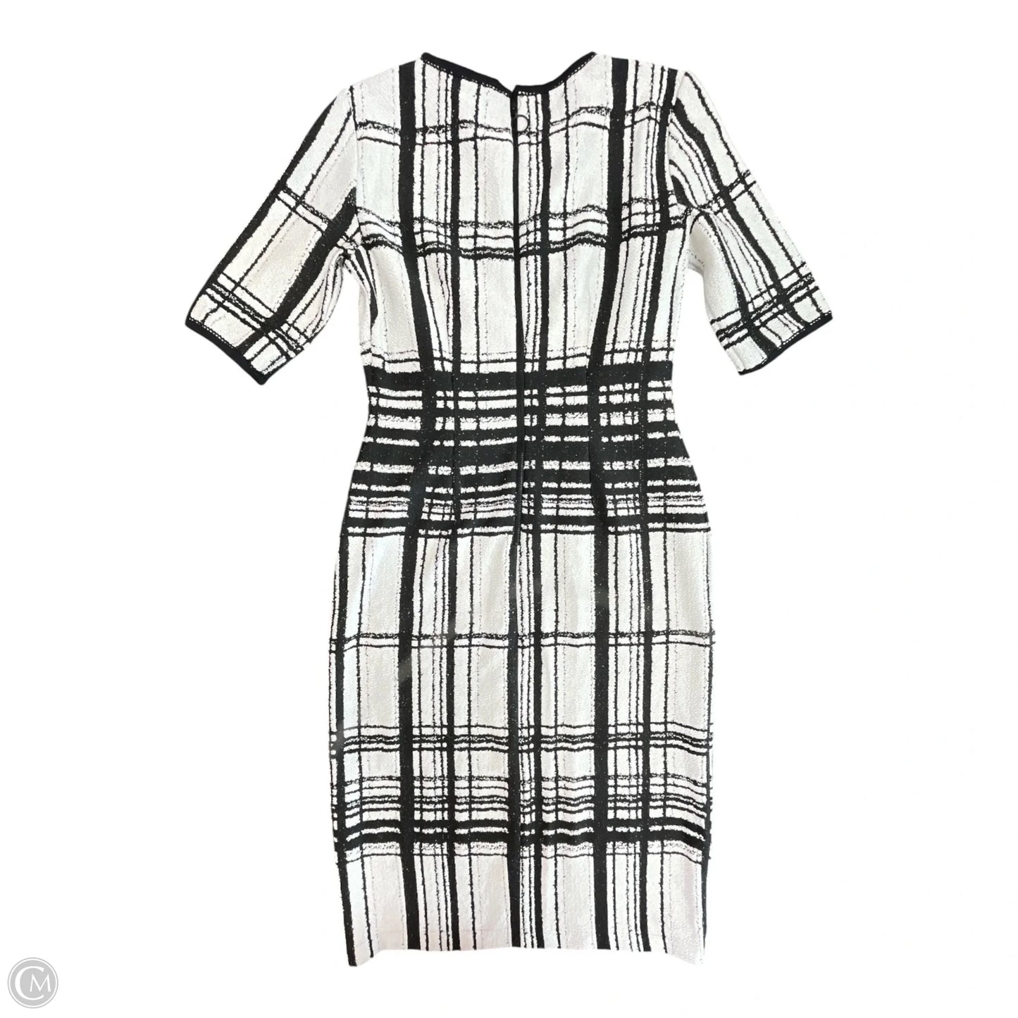 Dress Casual Short By Taylor In Black & White, Size: M