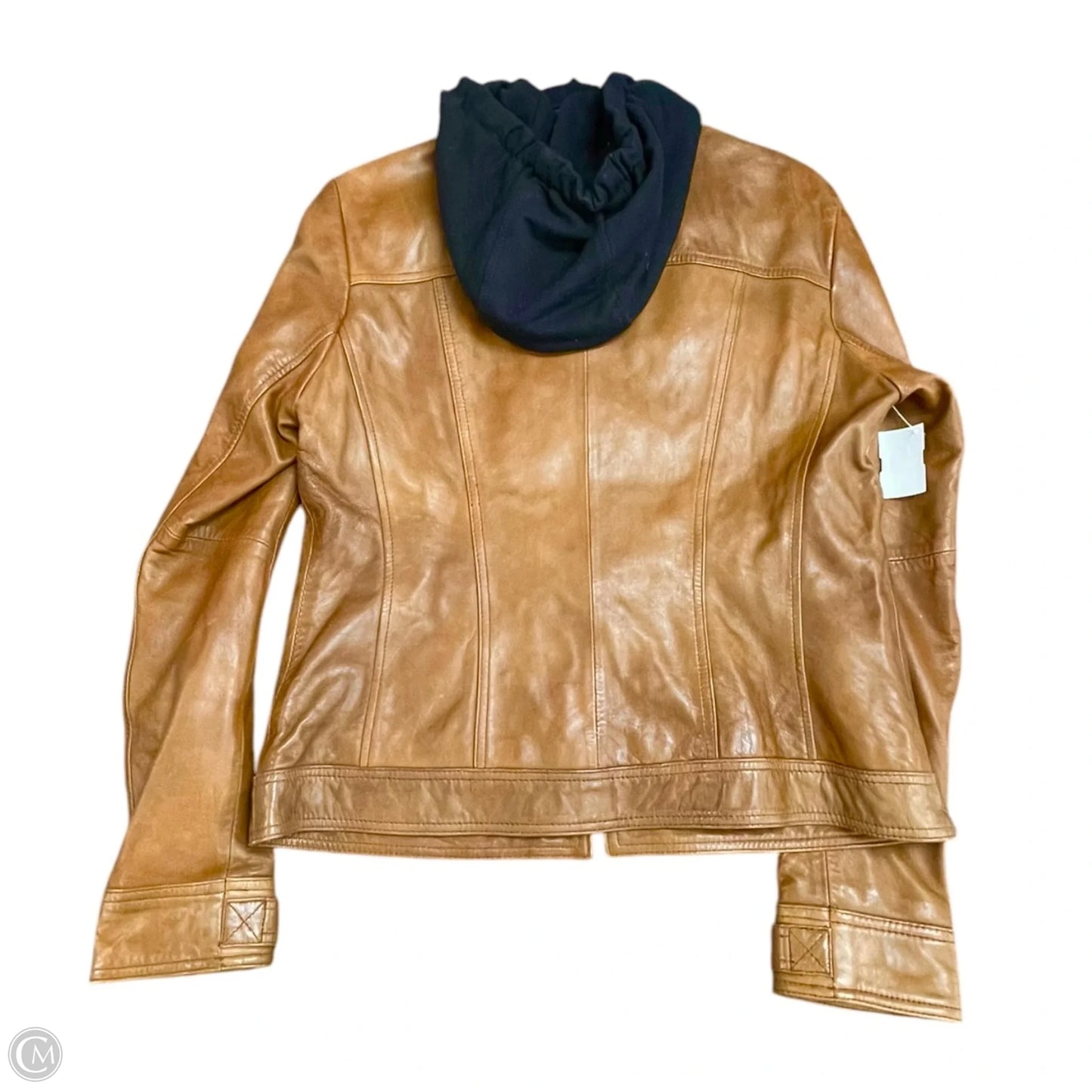 Jacket Leather By Marc New York In Brown, Size: L