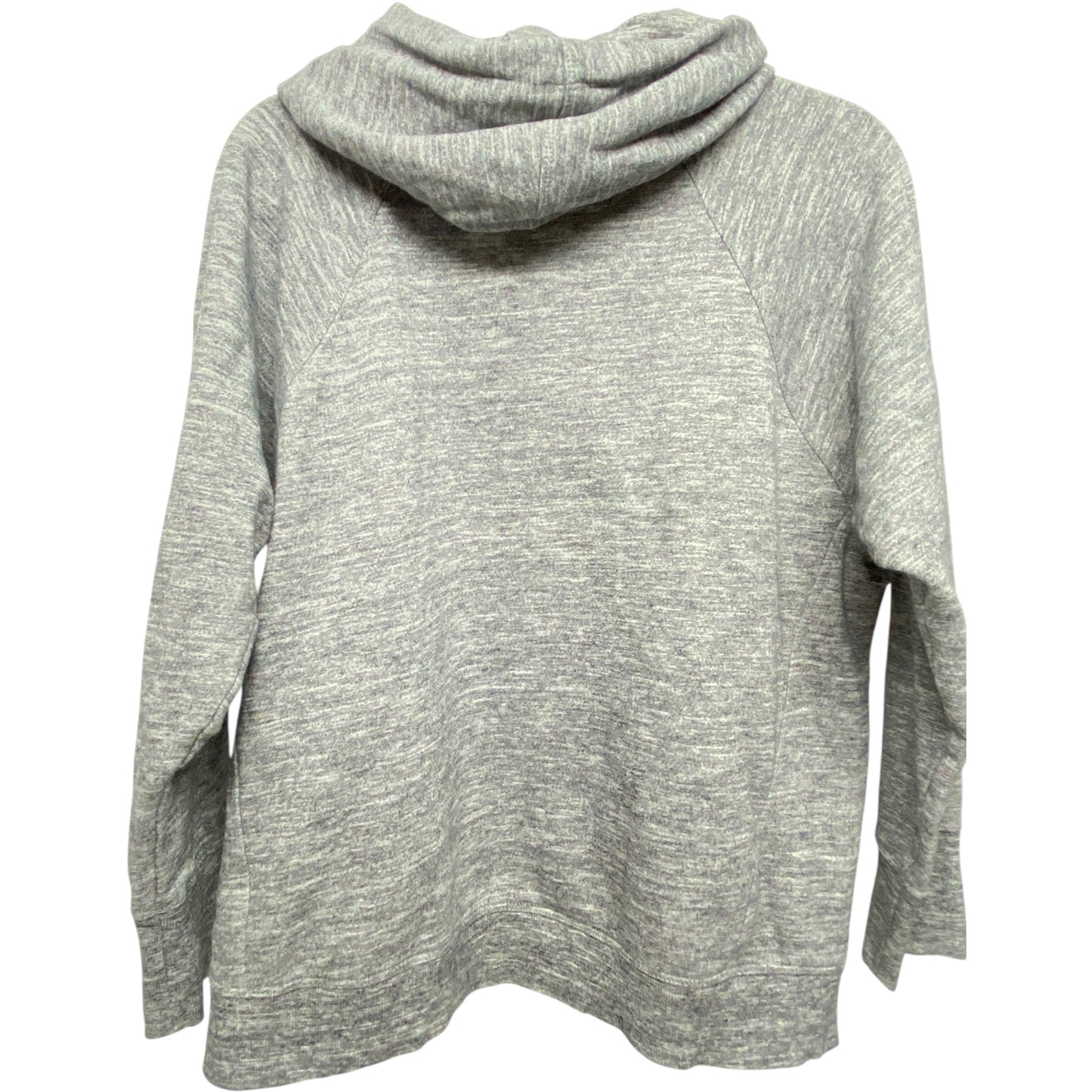 Sweatshirt Hoodie By Calvin Klein In Grey, Size: M