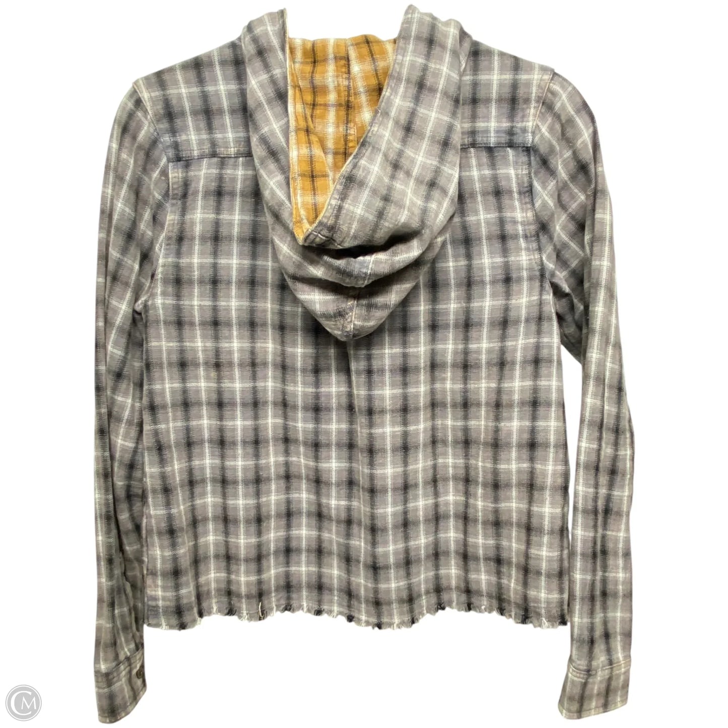 Top Long Sleeve By Mod In Plaid Pattern, Size: S