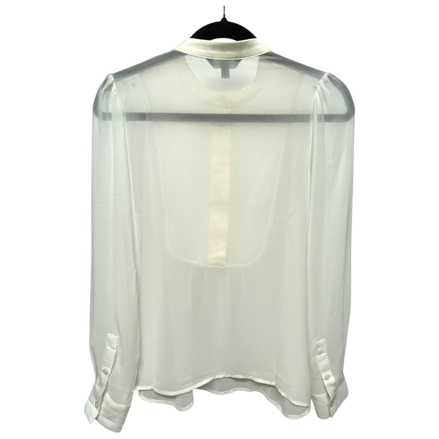 Top Long Sleeve Basic By Banana Republic In Ivory, Size: Xs