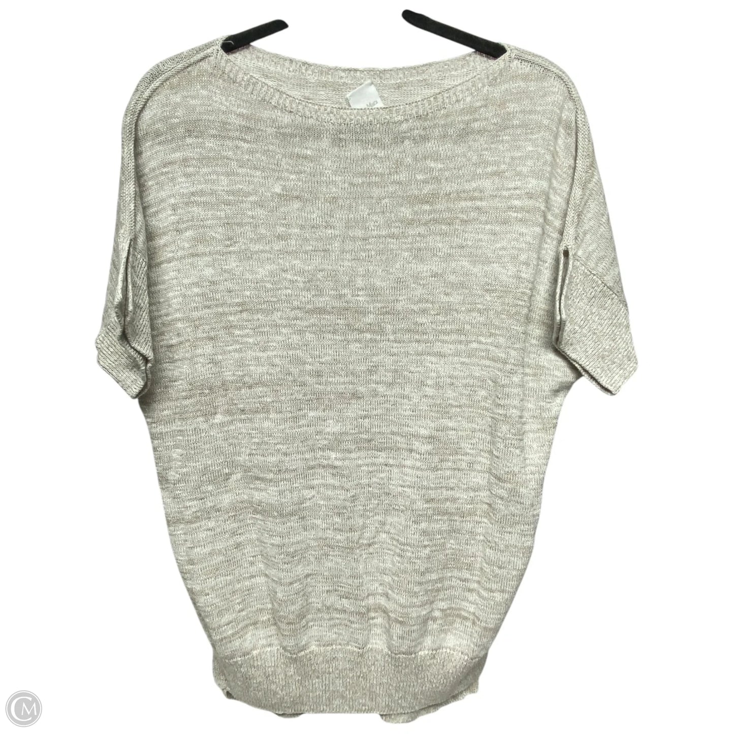 Sweater Designer By Max Mara In Tan & White, Size: L