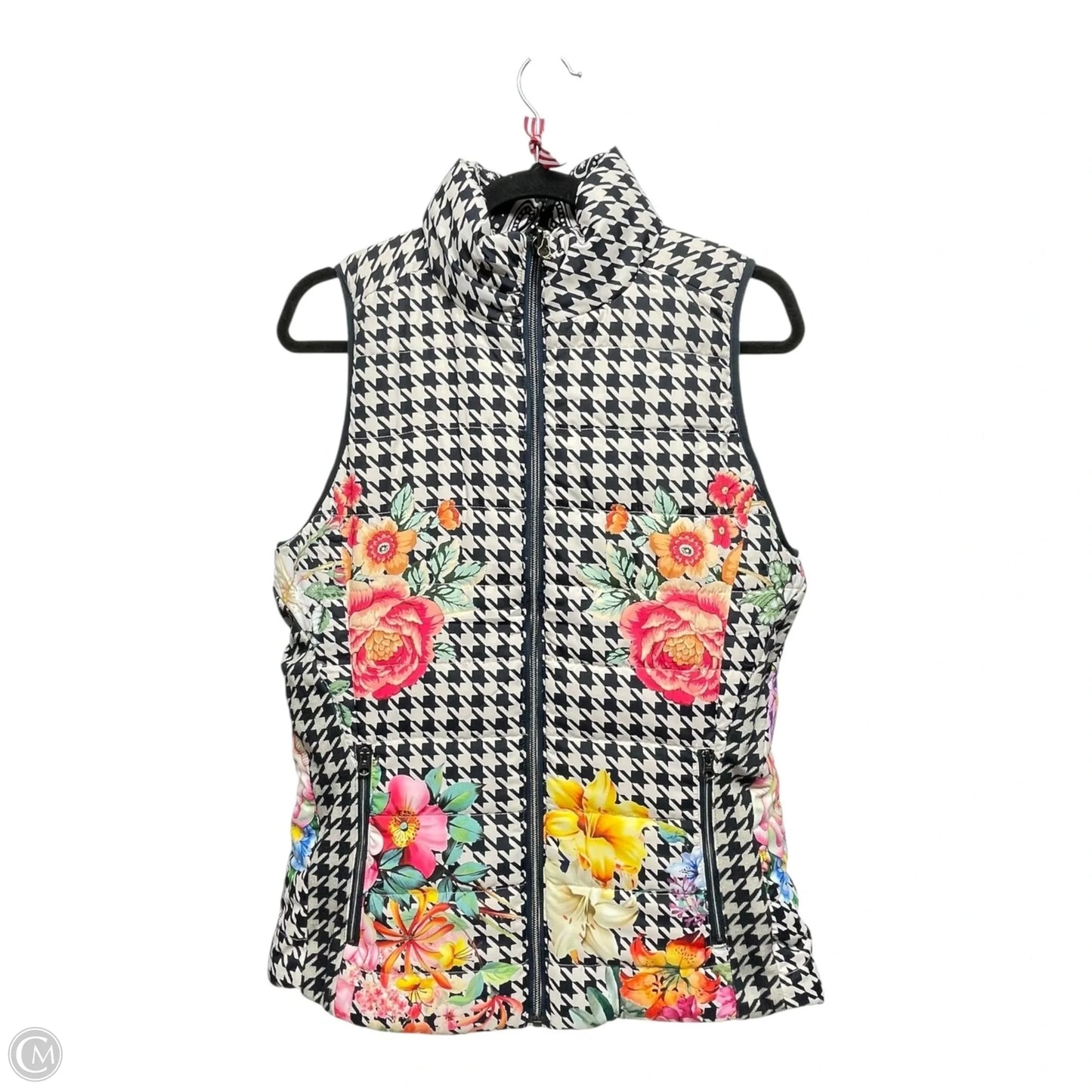 Vest Designer By Johnny Was In Multi-colored, Size: S
