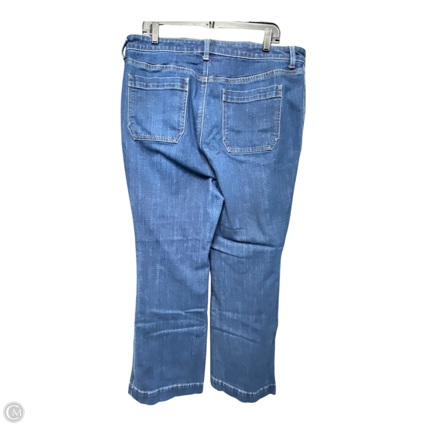 Jeans Wide Leg By Talbots In Blue Denim, Size: 16