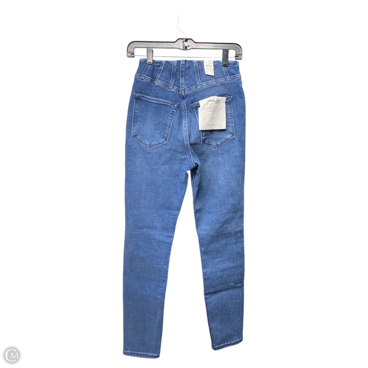 Jeans Skinny By Good American In Blue Denim, Size: 6