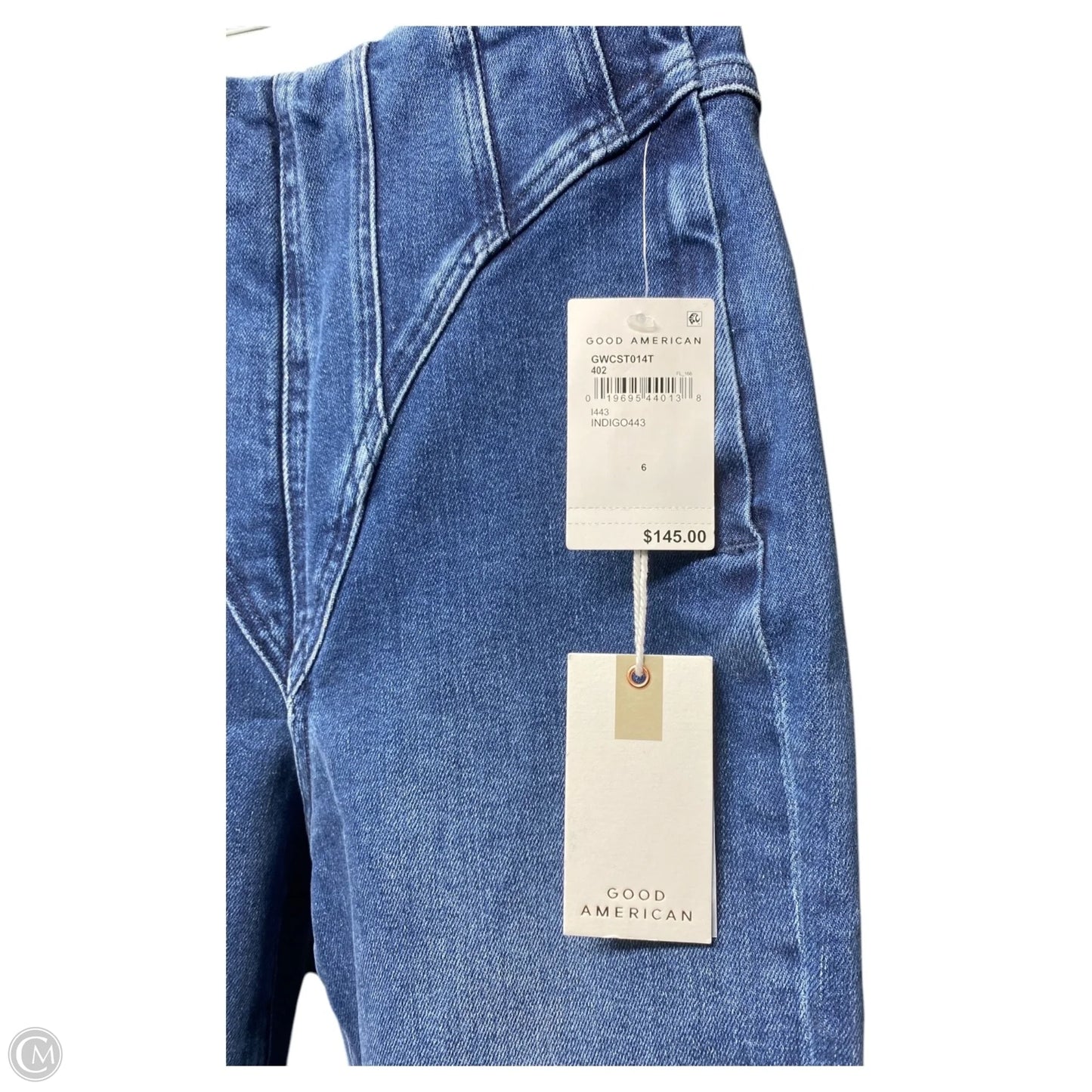 Jeans Skinny By Good American In Blue Denim, Size: 6