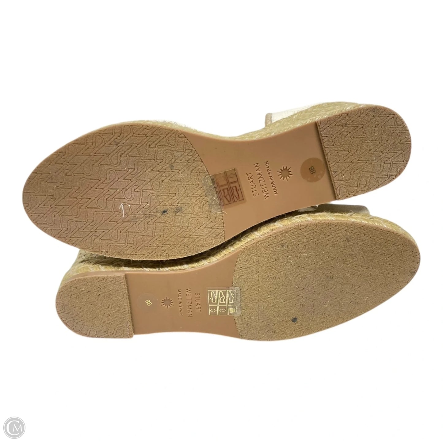 Sandals Designer By Stuart Weitzman In Ivory, Size: 8