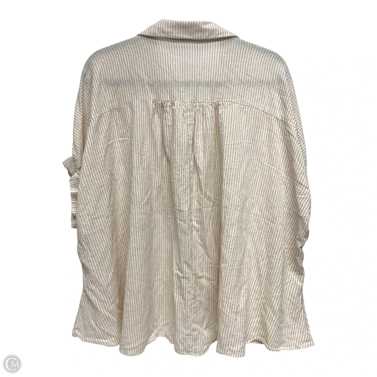 Top Short Sleeve By Mustard Seed In Beige, Size: S