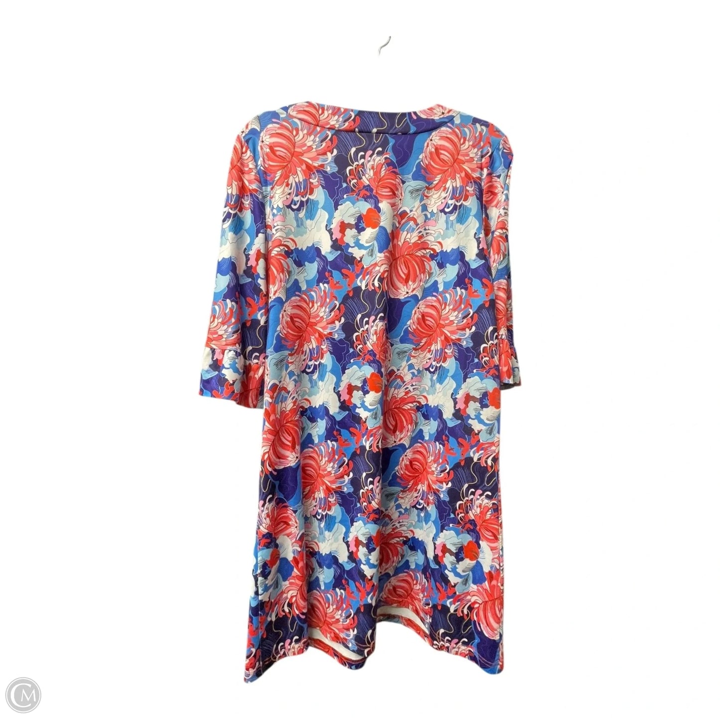 Dress Casual Short By TOP IT OFF In Blue & Red, Size: L