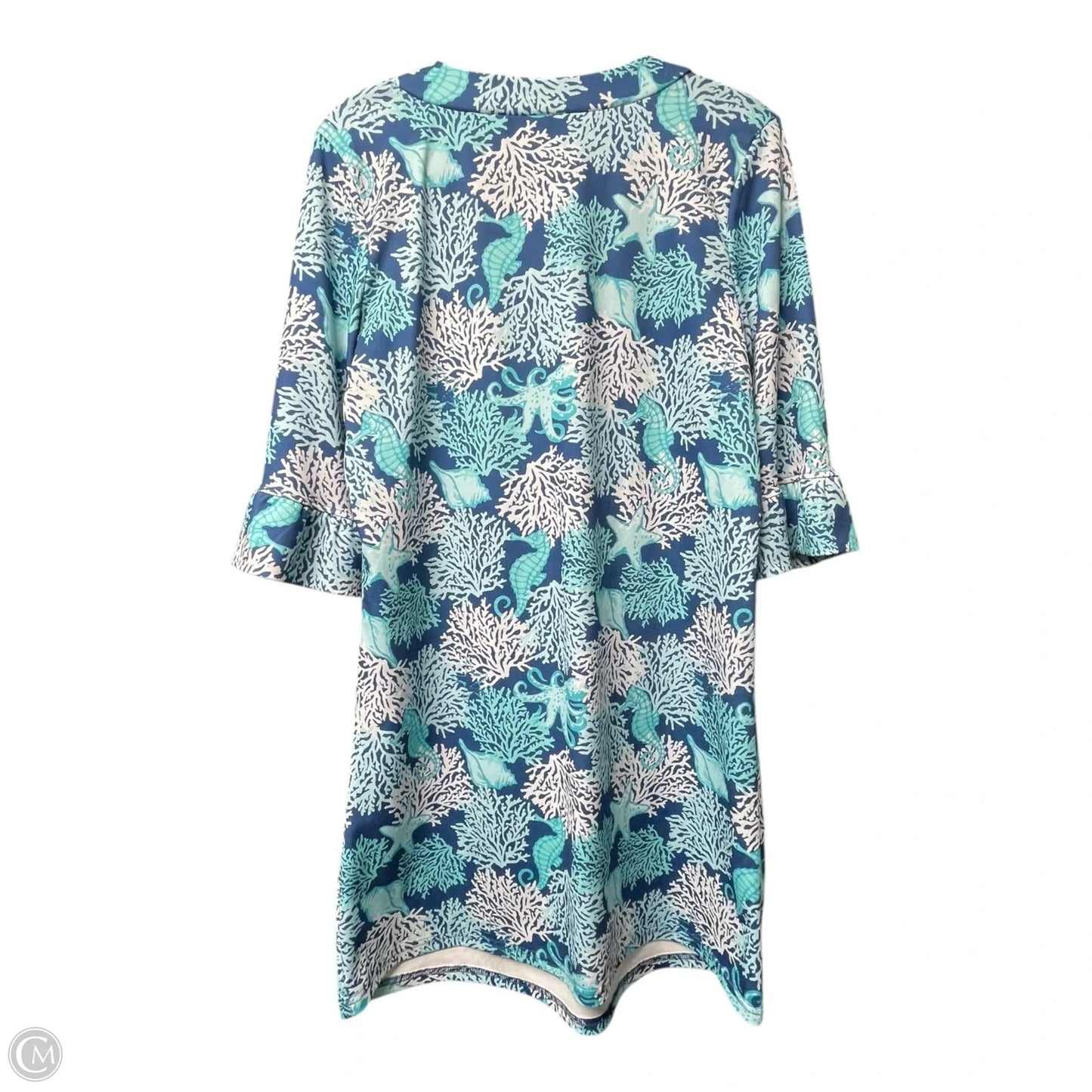 Dress Casual Short By TOP IT OFF In Blue & Green, Size: L