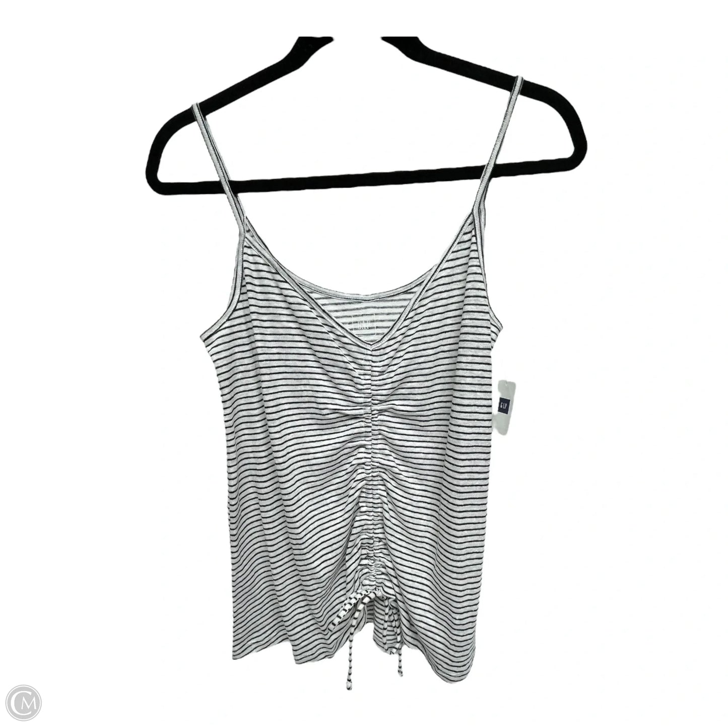 Top Sleeveless By Gap In Striped Pattern, Size: M