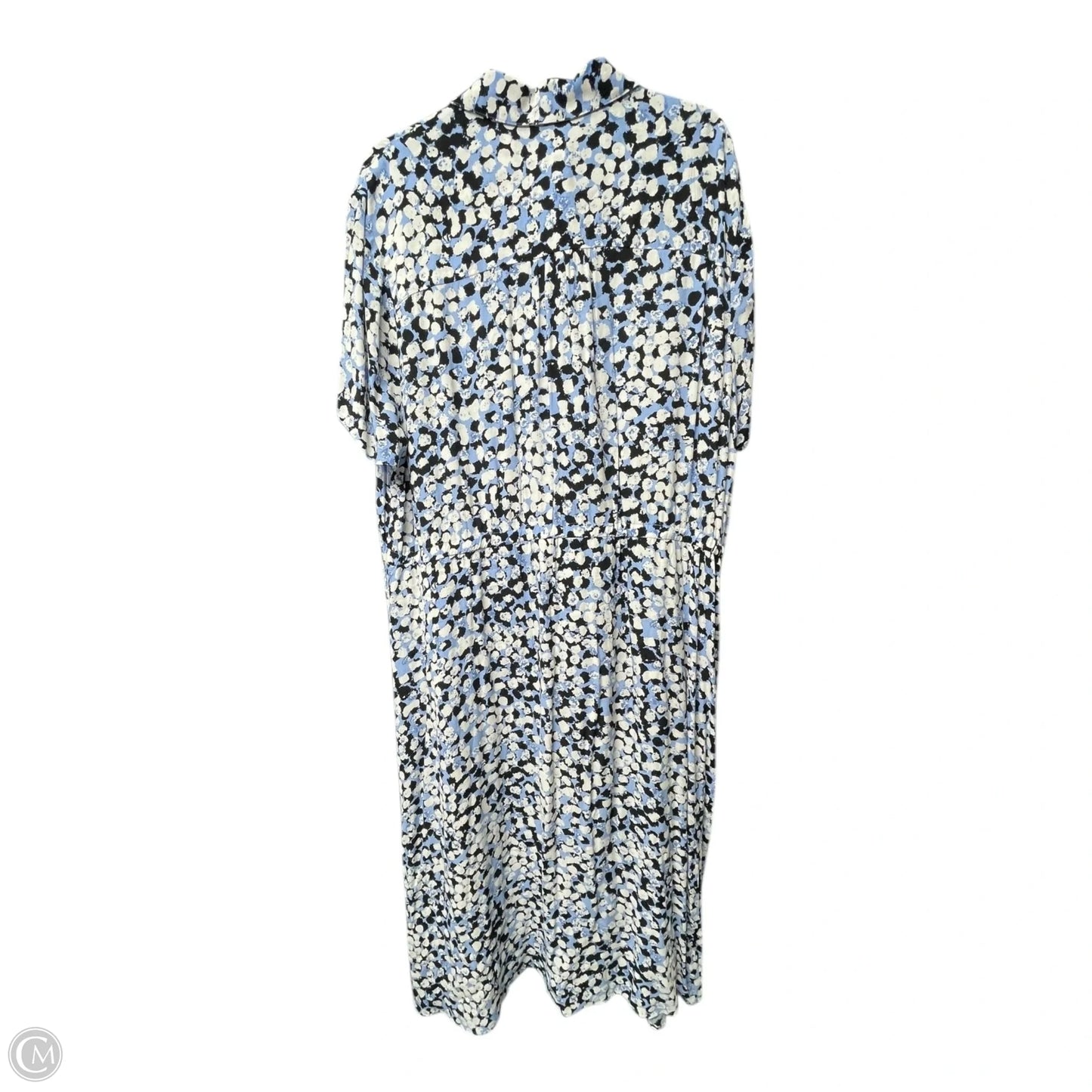 Dress Casual Midi By Talbots In Blue, Size: 2x