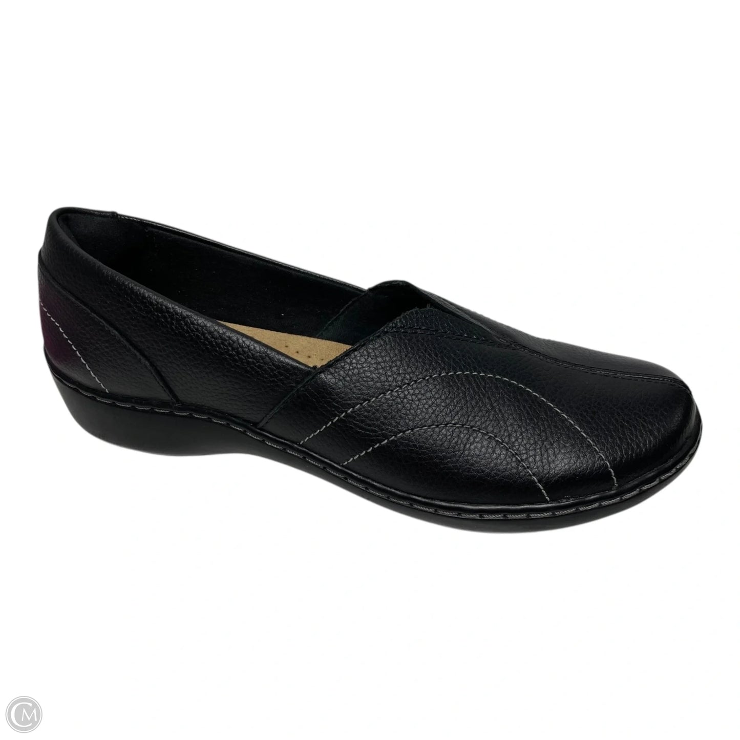 Shoes Flats By Clarks In Black, Size: 10