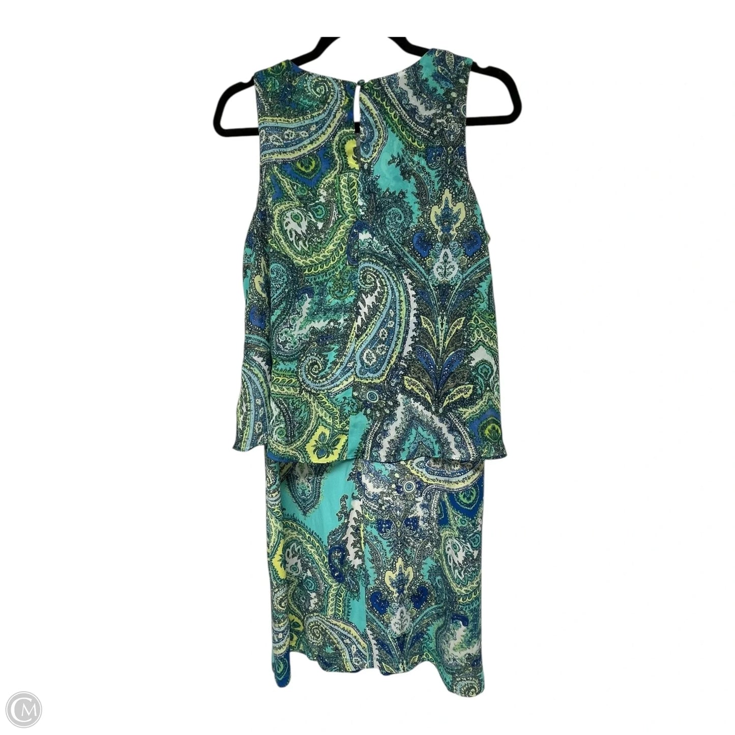 Dress Casual Short By MSK In Blue & Green, Size: M