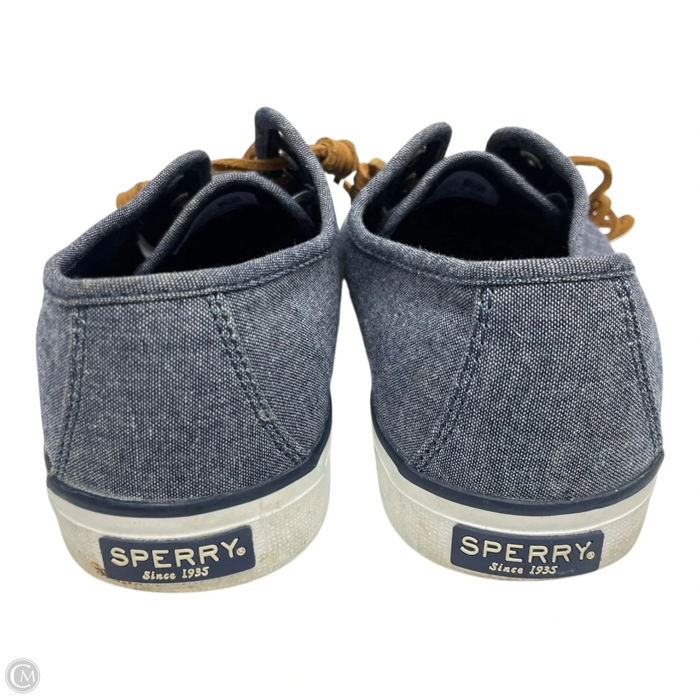 Shoes Flats By Sperry In Blue Denim, Size: 9