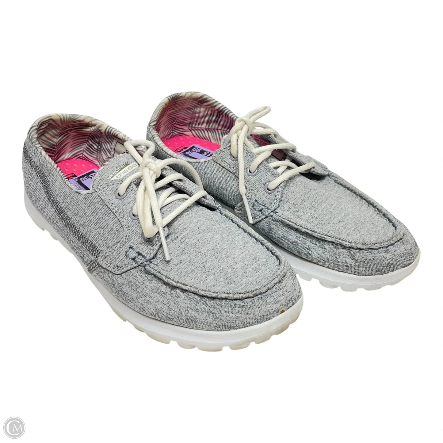 Shoes Flats By Skechers In Grey, Size: 7.5