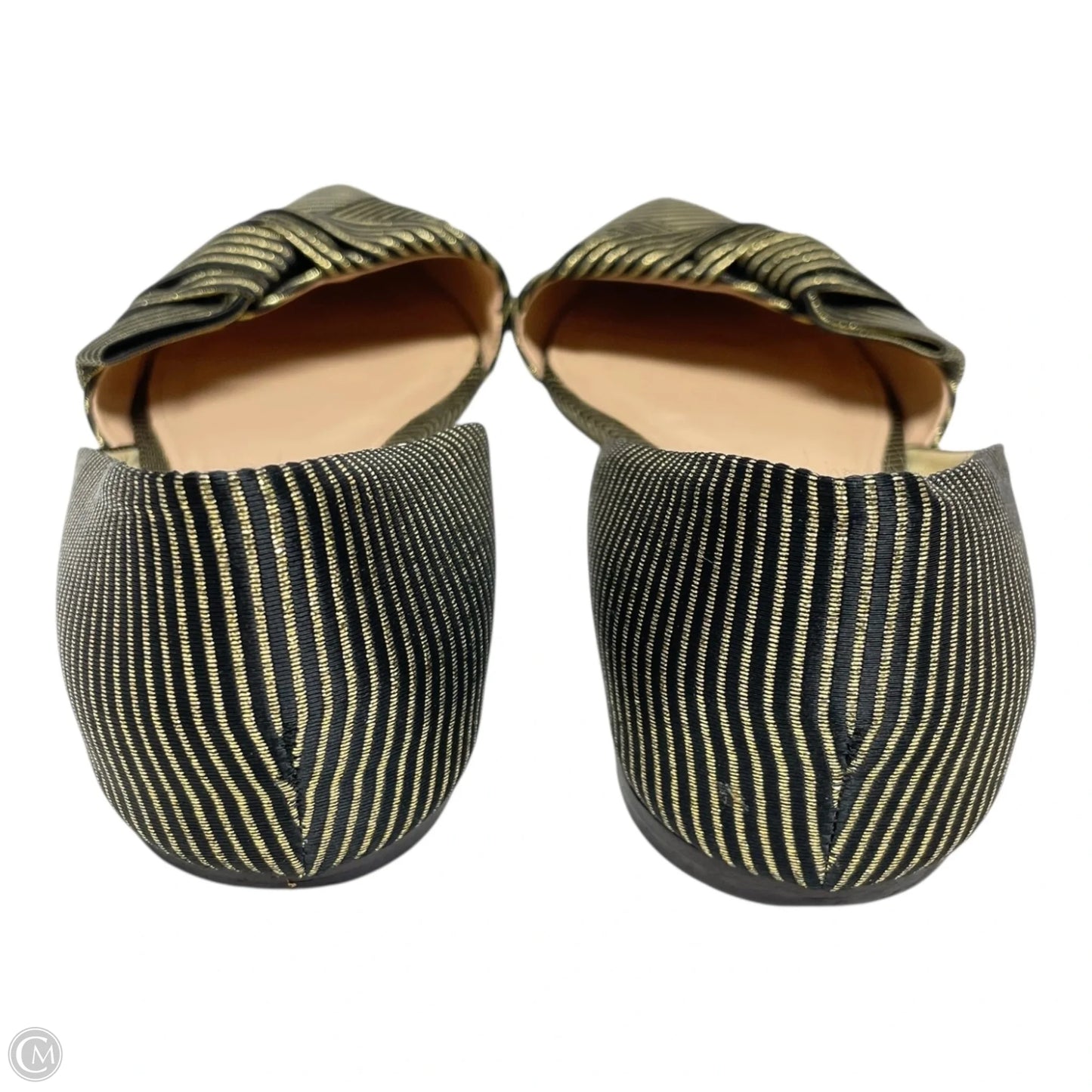 Shoes Flats By J. Crew In Black & Gold, Size: 9