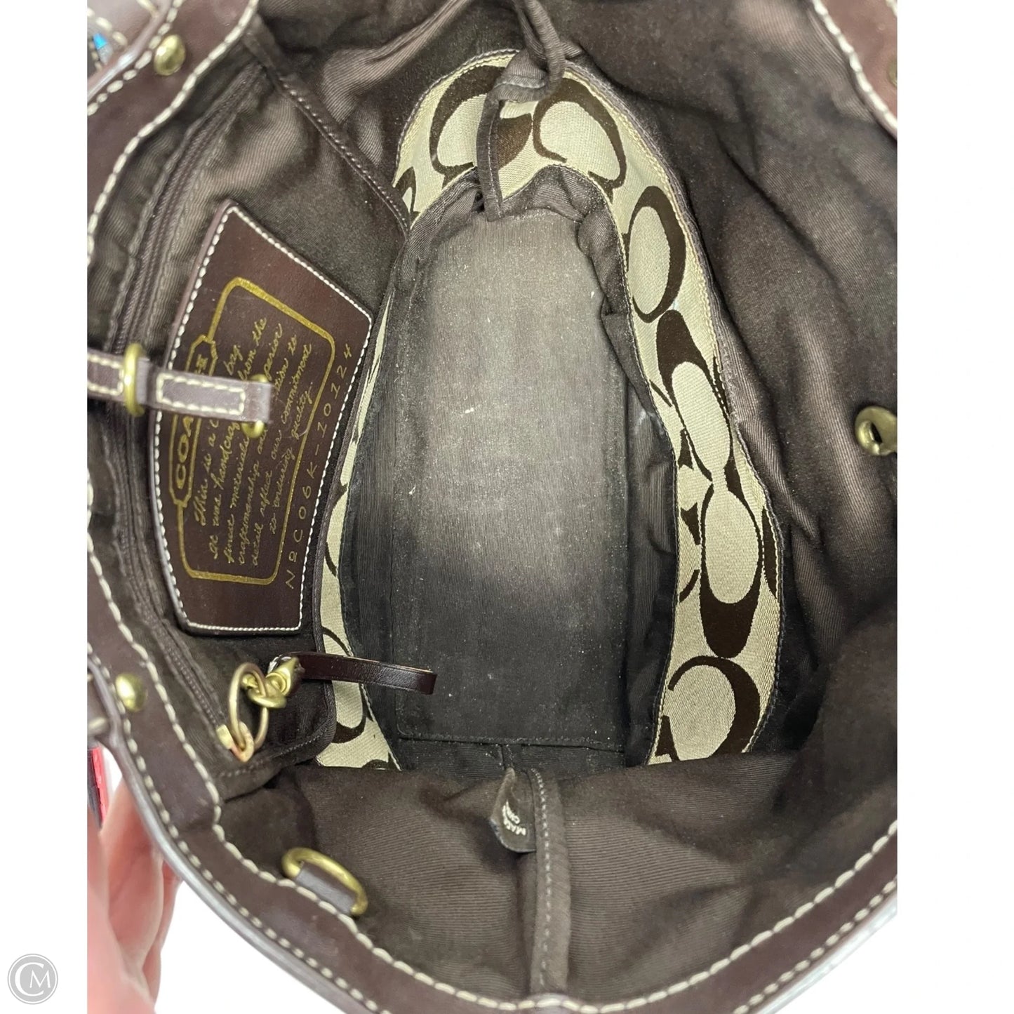 Handbag Designer By Coach, Size: Small