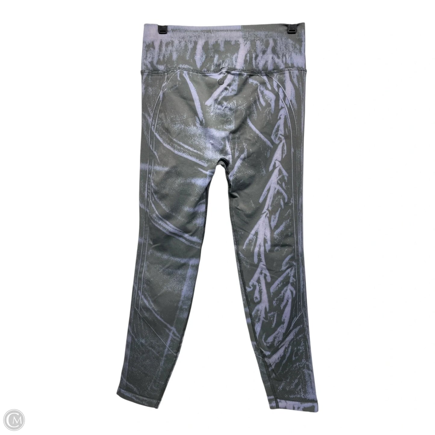 Athletic Leggings By Lululemon In Grey & Purple, Size: 10