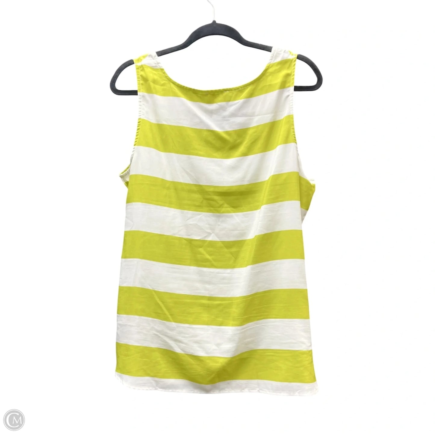 Top Sleeveless By Loft In Striped Pattern, Size: L